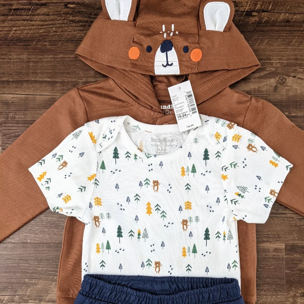 NWT Children's Place 3-Piece Bear Set